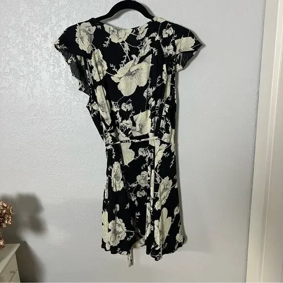 Free People French Quarter Floral Wrap Mini Dress - Picture 6 of 8